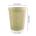 Automatic Change Bin Automatic Changing Garbage Bag Sanitary Bin Rattan Styled Toilet Dustbin Sundries Barrel Box Bottom Storage. 