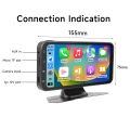 JIUYIN Universal Car Radio Multimedia Navigation Wireless Carplay Apple Android Auto 6.25“ Touch Screen Bluetooth Music Player. 