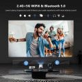 Android Smart Projector HY300 4K Home Theatre WiFi Bluetooth portable Projector New Projector Smart Mini Preojector. 