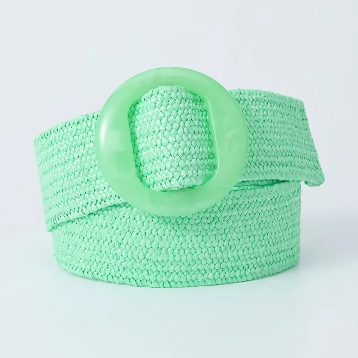 Beltox%20Women%20Straw%20Woven%20Elastic%20Wide%20Belt%20Solid%20Color%20with%20Matching%20Plastic%20Buckle%20-%20Image%206