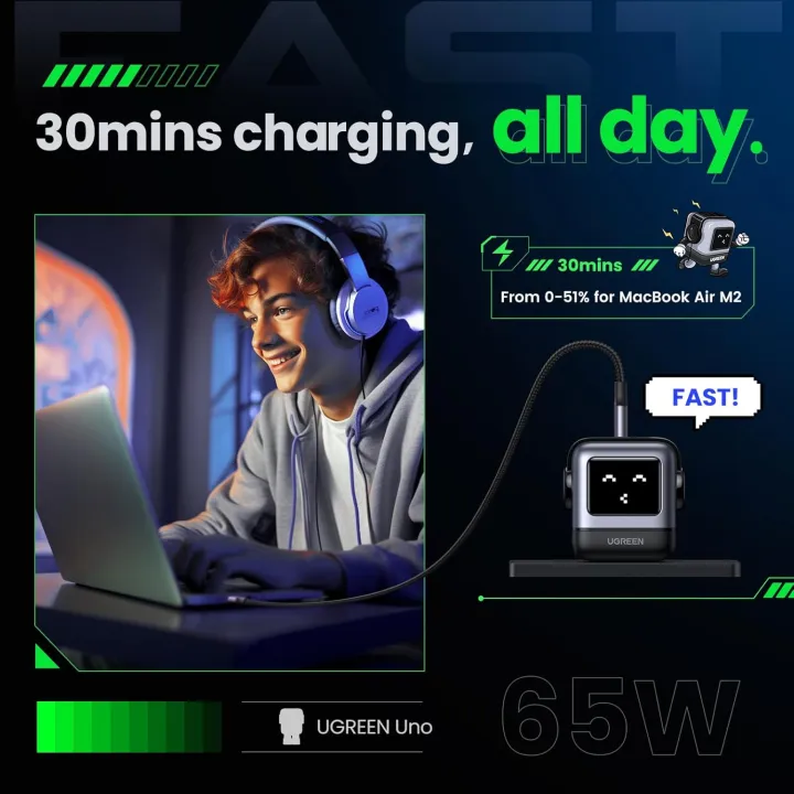 UGREEN%20Uno%2065W%20USB%20C%20Charger%20Block,%20Nexode%203-Port%20GaN%20Fast%20Charger%20with%20Screen,%20Fun%20Robot%20Gifts%20for%20Men%20Women,%20Compatible%20with%20iPhone%2017,%20MacBook%20Pro/Air/Neo,%20XPS,%20Galaxy%20S26,%20Steam%20Deck,%20Black%20-%20Image%203