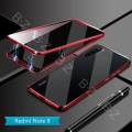 lthmy for Xiaomi Redmi Note 8 Magnetic Case 360 Front Back double-sided 9H Tempered Glass Case Metal Bumper cover.