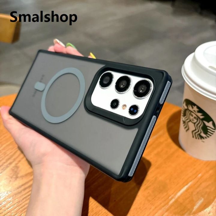 Smalshop%20For%20Magsafe%20Fashion%20Slim%20Matte%20Liquid%20PC%20Magnetic%20Wireless%20Charging%20Case%20For%20Samsung%20Galaxy%20S25%20S24%20S23%20S22%20Ultra%20Plus%20Cover%20-%20Image%207