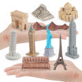 GC 10pcs World Architectural Models Cognitive Characteristic Landmark Architectural Ornaments Toys For Kids. 