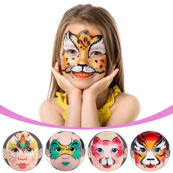 2Pcs%20Plastic%20Practice%20Face%20Training%20Makeup%20Template%20Model%20Painting%20Stencils%20Board%20Kids%20Face%20Paint%20Practice%20Board%20Side%20Faceing%20-%20Image%203