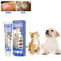 Pet skin care cream ringworm mite treatment remove fungus soothe itch skin allergies dermatitis relief cat mite removal ointment. 