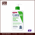 CeraVe Hydrating Facial Cleanser, Moisturizing Face Wash for Dry Skin, Hyaluronic Acid + Ceramides + Glycerin, Hydrating Cleanser for Normal to Dry Skin, National Eczema Association Certified 16FL OZ 473 ml. 