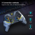 o Switdows, N joystick game controller EasySMX X15 wireless PC controller, Bluetooth controller, suitable for PC Winintendch, Android/iOS, RGB, Hall effect. 