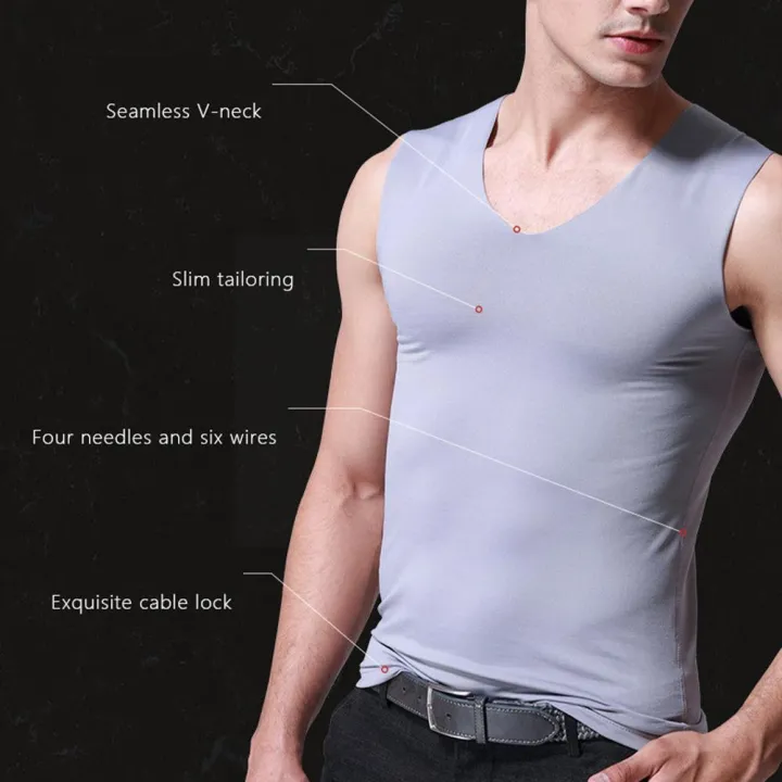 %E3%80%90Alien%20Alien%E3%80%91%20Men's%20Ice%20Silk%20Vest%20Sleeveless%20T%20Shirts%20Tank%20Top%20Undershirts%20Thin%20Seamless%20Wear%20Outer%20Casual%20Sport%20Undershirts%20Breathable%20T%20E8V1%20-%20Image%205