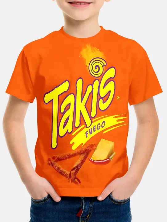 Creative%20Funny%20Chips%203d%20Printed%20Takis%20Customized%20Children%20Fashion%20T-Shirt%20Round%20Neck%20Short%20sleeve%20Boys%20Girls%20Kids%20Casual%20Tops%20-%20Image%204