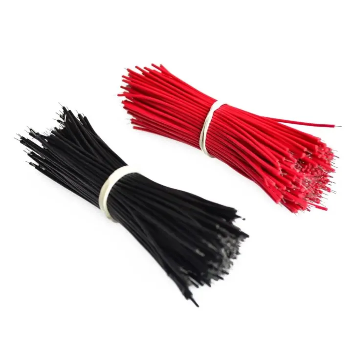 【Hey my home】100pcs Breadboard Jumper Cable Wires Black & _wire