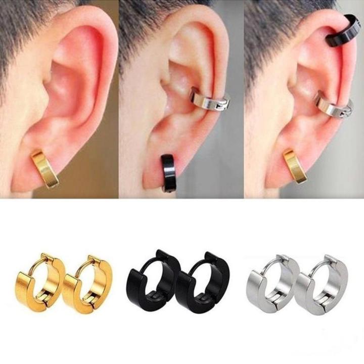 1 Pair Stylish Hoop Earrings For Man & Women