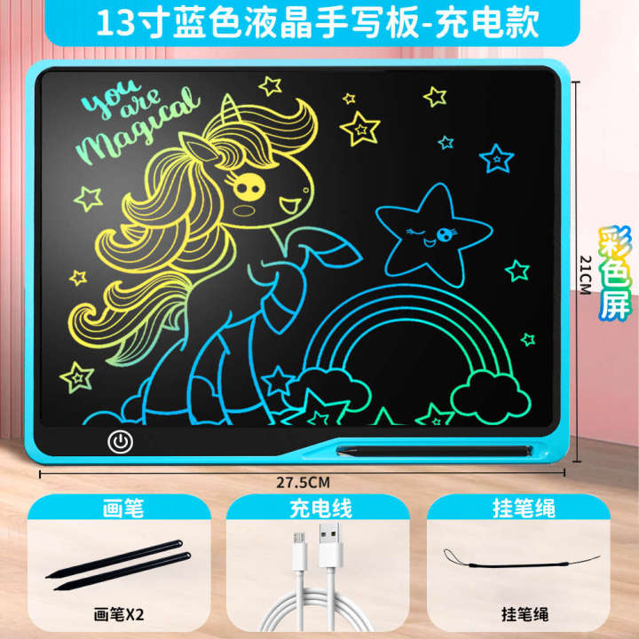 Children's%20LCD%20drawing%20board%20rechargeable%20baby%20home%20handwriting%20graffiti%20small%20blackboard,%20electronic%20writing%20board,%20color%20toy%20-%20Image%208