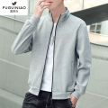 FGN Men's Coat Spring and Autumn Youth Aodale Cotton Trendy Casual Jacket Men's Korean Stand Collar Cardigan Sweater. 