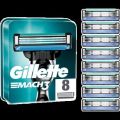 Gillette Mach3 Razor Blades for Men - 8 Refills. 