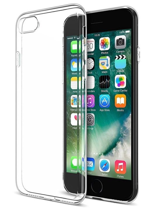 For Apple Iphone 7 plus Clear Case Soft Silicone Shockproof Bumper Transparent Premium Shell Back Cover