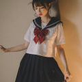 jkUniform skirt Basic Style White Two Books Three Books Student School Uniform College Style Business Attire Japanese Style Sailor Suit.