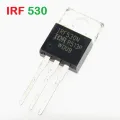 IRF530PBF IRF530 IRF 530 100V 14A 79W TO-220 N-Channel Power MOSFET 3 Pin IC Power Transistor Field Effect MOSFET IC Electronic Components Electrical Circuitry & Parts. 