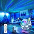 Crack Design Dinosaur Egg Lamp Innovative Music Night Light Northern Lights Projector Ocean Wave Lamp Light Transmitting Starry Sky Lamp for Bedroom Living Room Children'S Room Meditation Party.