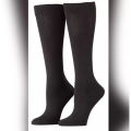 Cotton Women's Satin Sheer Knee socks for women Highs - BLACK Color Stockings.