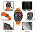 NAVIFORCE NF8052 Luminous Hollow Dial Barrel-shaped Sports Watch. 