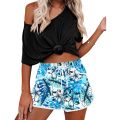 Women Summer Sports Shorts Floral Beach Boardshorts with Pockets Female Swim Trunks Female Workout Gym Clothes Fitness Sportwear. 