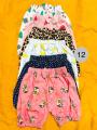 Girls Half Pant 6 Pieces Combo By Any Color, Tai pant, Multi Color , Girls Bow pants.