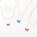 Trendy Double Layer Pearl Chain Choker Butterfly Pendant Necklaces for Girls Simple New Stylish - Fashionable Necklace for Women.