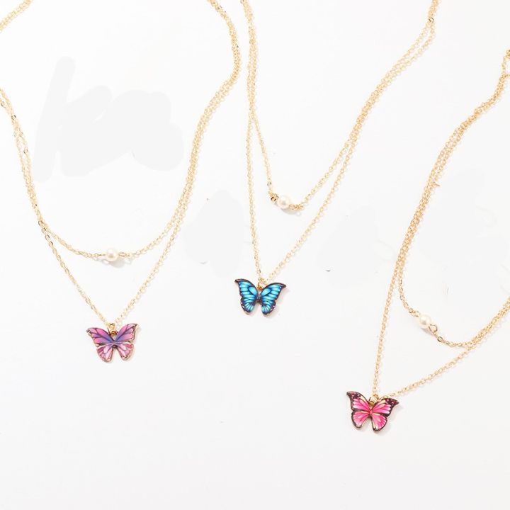Trendy%20Double%20Layer%20Pearl%20Chain%20Choker%20Butterfly%20Pendant%20Necklaces%20for%20Girls%20Simple%20New%20Stylish%20-%20Fashionable%20Necklace%20for%20Women%20-%20Image%205