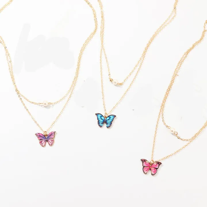 Trendy%20Double%20Layer%20Pearl%20Chain%20Choker%20Butterfly%20Pendant%20Necklaces%20for%20Girls%20Simple%20New%20Stylish%20-%20Fashionable%20Necklace%20for%20Women%20-%20Image%205