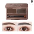 2 Color Eyeshadow Powder Women Beauty Makeup Brown Brow Palette Eyebrow Brush Cream With Waterproof Eye Coffee P9T9. 