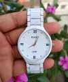 White Stainless Steel Quartz Watch for Man -White - Watch For Men ঘড়ি.