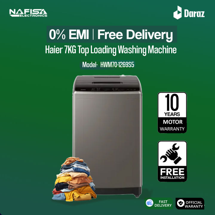 Haier 7KG Top Loading Washing Machine/near zero water pressure/NZP/wide voltage operation (HWM70-1269S5)