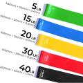 Yoga Resistance Rubber Band Fitness Exercise 5 Pieces Combo: Step Up Fitness Routine Resistance Bands for Working Out, Elastic Exercise Loop Bands for Physical Therapy, Set of Stretch Bands for Booty Legs, Pilates Flex bands.