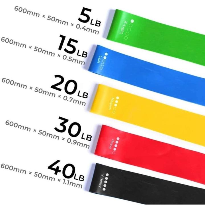 Yoga%20Resistance%20Rubber%20Band%20Fitness%20Exercise%205%20Pieces%20Combo:%20Step%20Up%20Fitness%20Routine%20Resistance%20Bands%20for%20Working%20Out,%20Elastic%20Exercise%20Loop%20Bands%20for%20Physical%20Therapy,%20%20Set%20of%20Stretch%20Bands%20for%20Booty%20Legs,%20Pilates%20Flex%20bands%20-%20Image%202