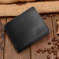 Curvy Black Billfold Leather Wallet Sb-W53 - Wallet. 