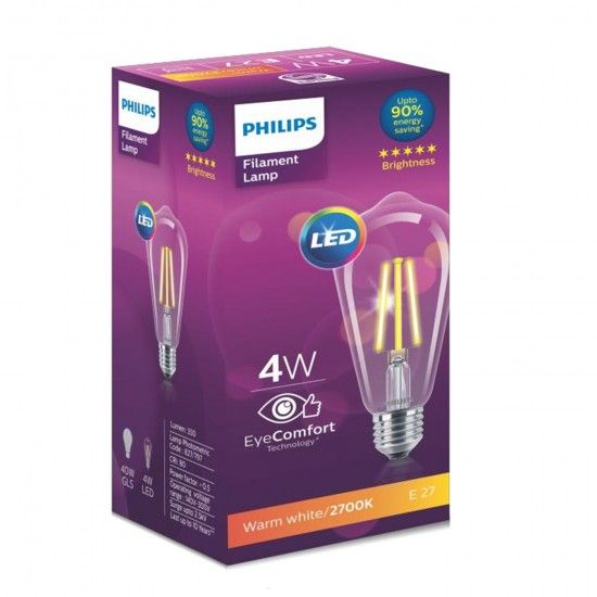 Philips Filament LED 4W ST 64 2700K E27 Thread Type