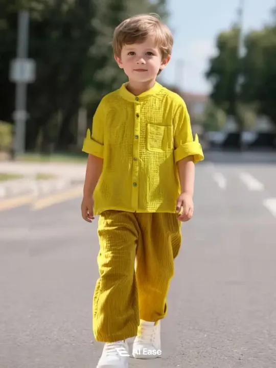 Children%E2%80%99s%20Designer%20Cotton%20Crepe%20Shirt%20and%20Pant%20Set%20for%20Boy%20%7C%20Perfect%20for%20Outings%20&%20Events%20-%20Image%205