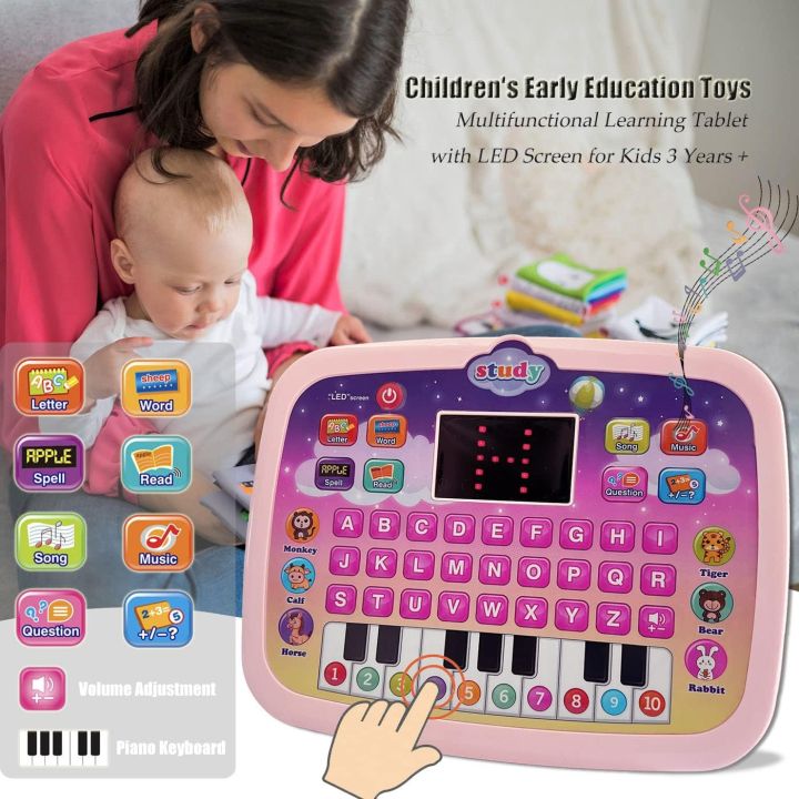 Kids%20Tablet%20Toddler%20Learning%20Pad%20with%20LED%20Screen%20Teach%20Alphabet%20Numbers%20Word%20Music%20Math%20Early%20Development%20Interactive%20Electronic%20Toy%20for%20Boys%20&%20Girls%203%20Years+%20-%20Image%203