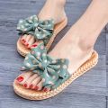 Indoor Slippers Women Home Shoes Lightweight Linen Girl's Slippers Lightweight Home Slippers ladies Beach Slippers. 