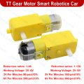 Gear Motor DC 3V 6V 100RPM 200RPM Gear Motor Dual Shaft Smart Robotics Car TT Gear Motor Double Shaft Dual Axis Geared TT Motor For Smart Robot Car Toys Tool Sets.