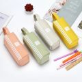 Cute Pen Case Kid Stationery Bag Portable Canvas Pencil Case School Supplies Storage Bag Double Layer Pencil Bag Student Pen Bag. 