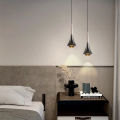 Bedroom Bedside Long Line Small Droplight Nordic Creative Adjustable Lifting Wall Light Bulb Shop Bar Suspension Wire Lamps. 