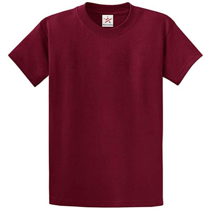 Round Neck Cotton T-shirt for Men Maroon