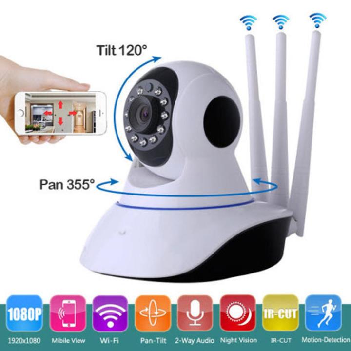 WIFI IP Camera Three Antena Doll Shape with Lan Port New