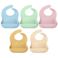 Silicone Baby Bibs with Food Catcher (Multicolor) - Dhaka Glory. 