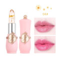 Emaymei Jelly Lip Balm Lipstick Flower Temperature Color Changing Lip Gloss Transparent Long Lasting Lipstick Moisturizer Makeup. 