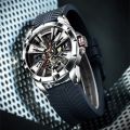 SIBOTTE Tourbillon Hollow out Mechanical watch for men 50M Waterproof Steel shell Luxury Men watches Sapphire Luminous Man watch. 