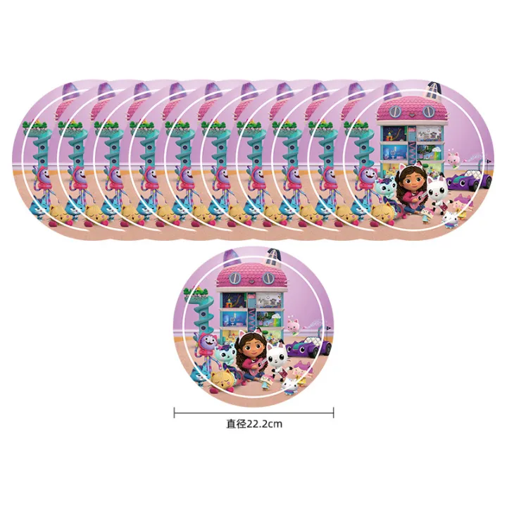 Pink%20Gabby%20Dollhouse%20Suit%20Girls%20Birthday%20Party%20Decorations%20Cutlery%20Set%20Balloon%20Cups%20Plates%20Baby%20Shower%20Gifts%20Doll%20house%20Supplies%20-%20Image%202