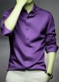 New Stylist Silk Long Sleeve SilemFit Shirt For Men-(Shaton Fabrics ).